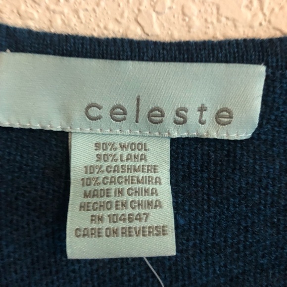 Nwt Gray and Teal Celeste Poncho - Picture 3 of 7